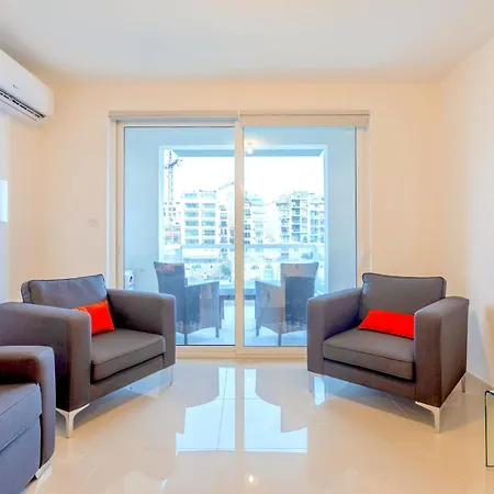 아파트 Bnbnova - Seafront 2br With Terrace Saint Julian's