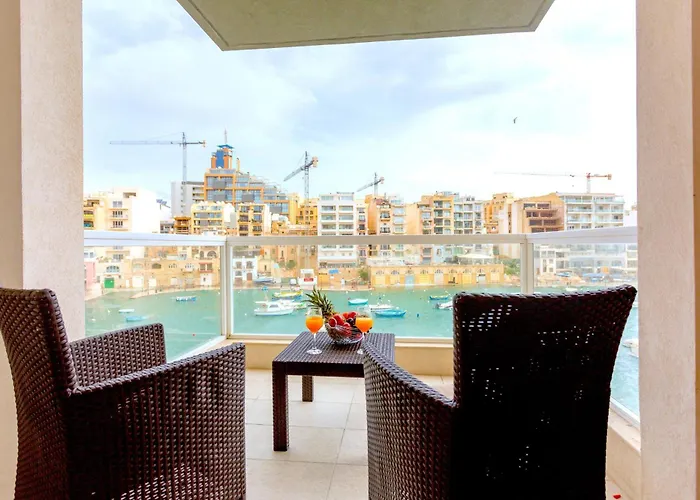 아파트 Bnbnova - Seafront 2br With Terrace Saint Julian's